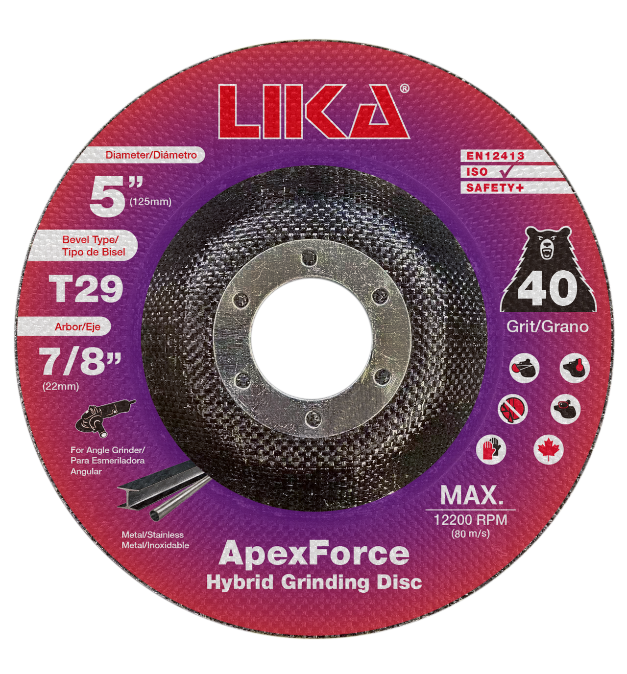 LIKA ApexForce Hybrid Grinding Disc - 10 PACK
