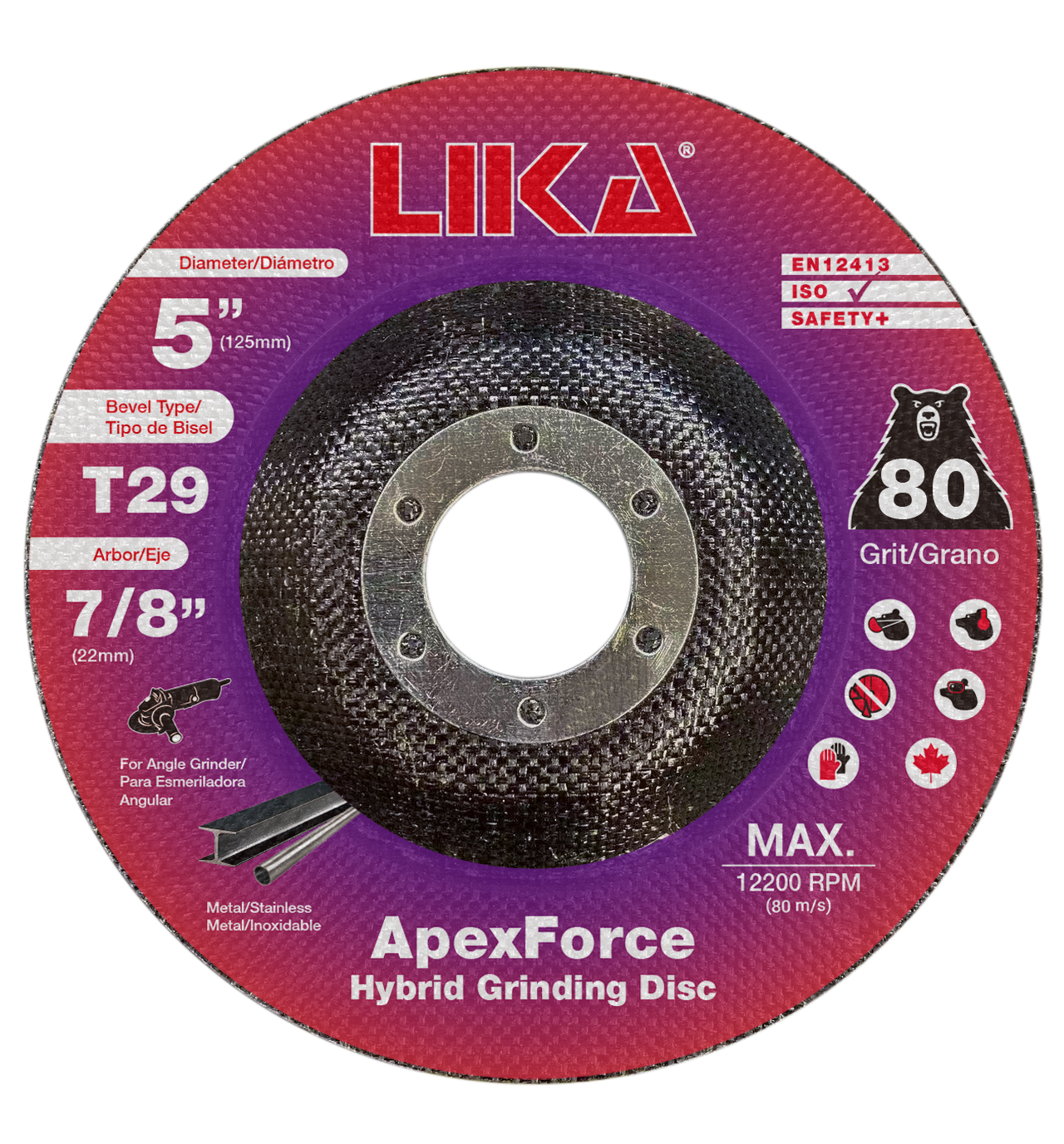 LIKA ApexForce Hybrid Grinding Disc - 10 PACK